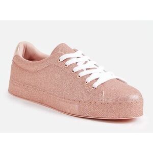 🆕 Women’s Rose Gold Jamea Sparkle Glitter Sneakers